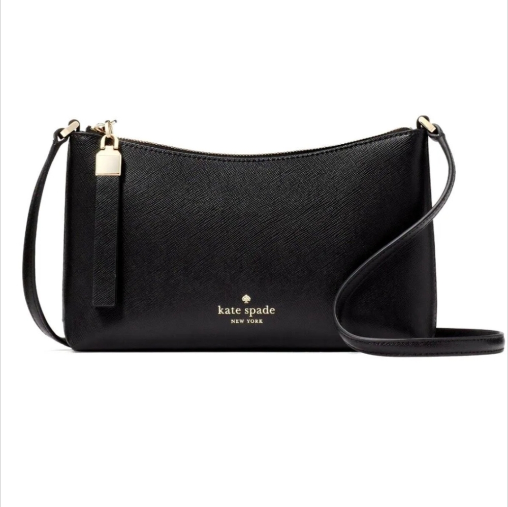 NWOT Kate Spade "Sadie" Crossbody Saffiano Leather in Black